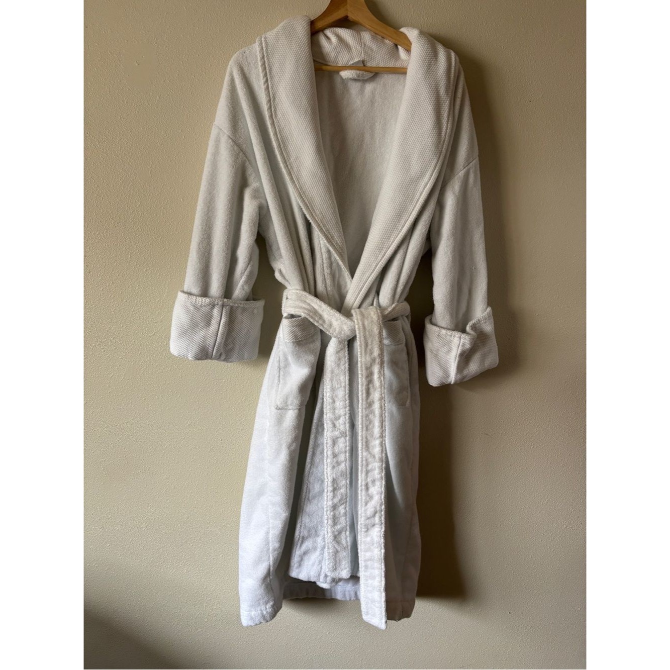 Martha Stewart Collection Fluffy White Turkish Cotton Robe One Size Martha Stewart Collection Fluffy White Turkish Cotton Robe One Size